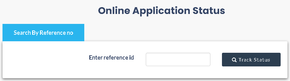 online application status tracking page on NVSP portal